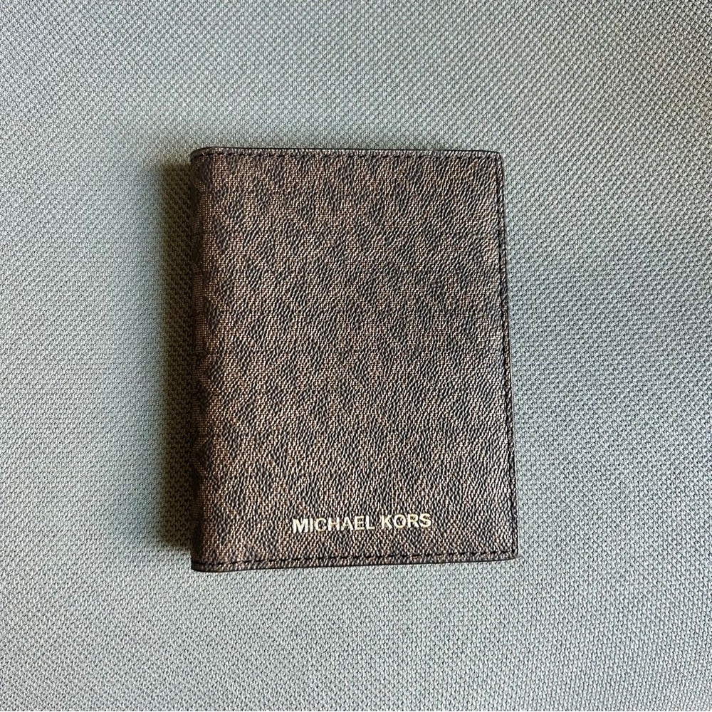 Michael Kors Dark Brown MK Card Holder